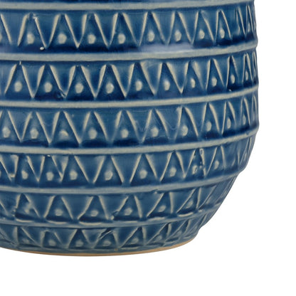 Atlas Lighting Camden Small Vase, Dark Blue