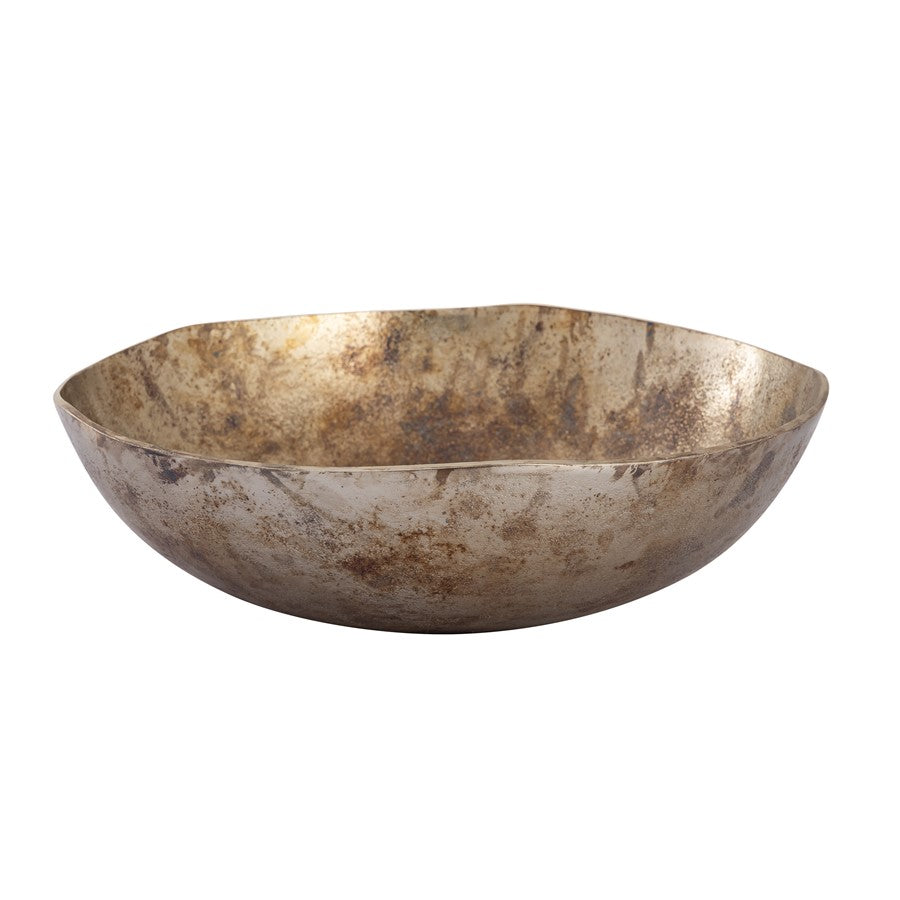 Atlas Lighting Carling Bowl Set of 3 | Oxidized Nickel Cast Aluminum | Wabi Sabi Decorative Bowls for Entryway & Coffee Table | Model AC11156-01S