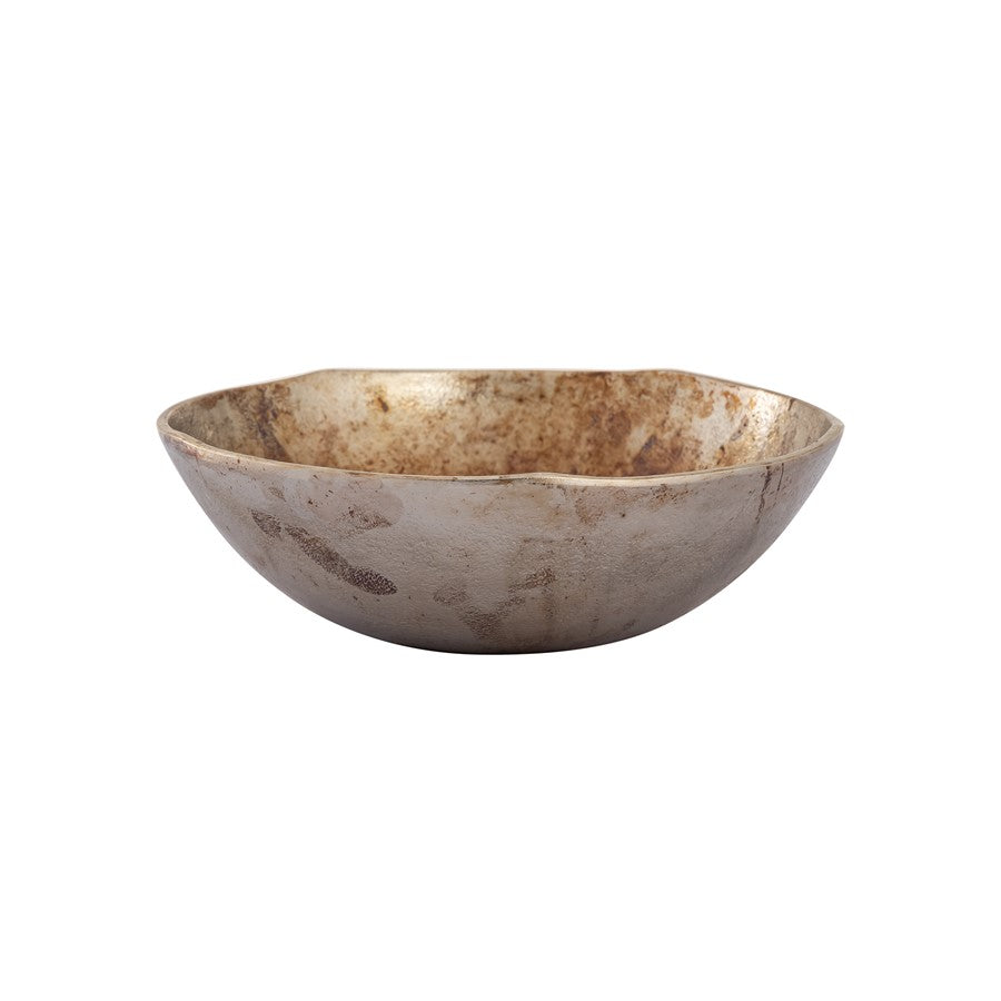 Atlas Lighting Carling Bowl Set of 3 | Oxidized Nickel Cast Aluminum | Wabi Sabi Decorative Bowls for Entryway & Coffee Table | Model AC11156-01S