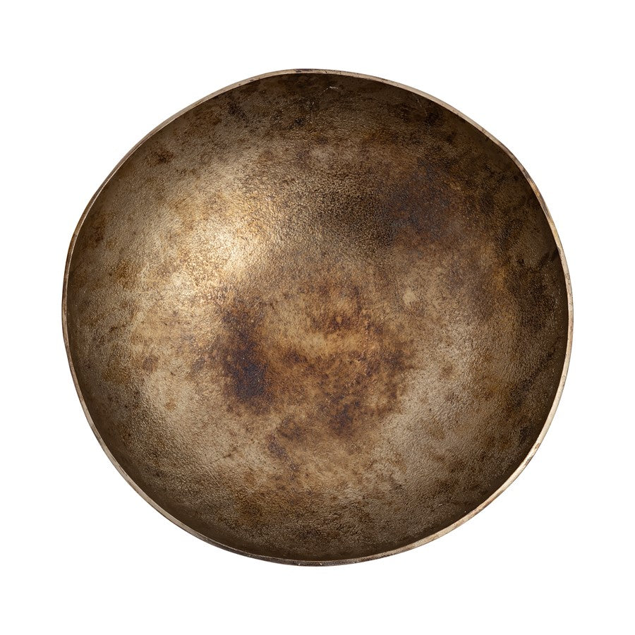 Atlas Lighting Carling Bowl Set of 3 | Oxidized Nickel Cast Aluminum | Wabi Sabi Decorative Bowls for Entryway & Coffee Table | Model AC11156-01S