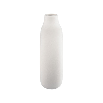 Atlas Lighting Ciro Small Vase | White and Navy Earthenware | Living Room & Entryway Decor | 6 x 2 x 6.25 in | Model AC11179-01