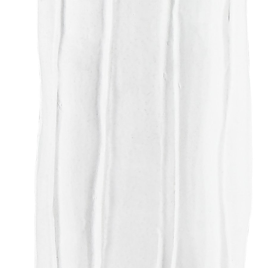 Atlas Lighting Clark Vase | Matte White Earthenware | Living Room & Entryway Decor | 3.25 x 3.25 x 11.75 in | Model AC11182-01