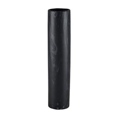 Atlas Lighting Clark 15in Matte Black Earthenware Vase | Modern Contemporary Decor | Living Room & Entryway Display | 3 x 3 x 15 in | Model AC11182-02