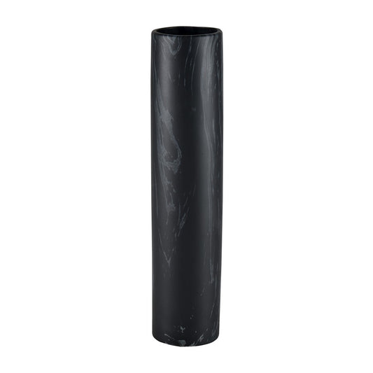 Atlas Lighting Clark 15in Matte Black Earthenware Vase | Modern Contemporary Decor | Living Room & Entryway Display | 3 x 3 x 15 in | Model AC11182-02