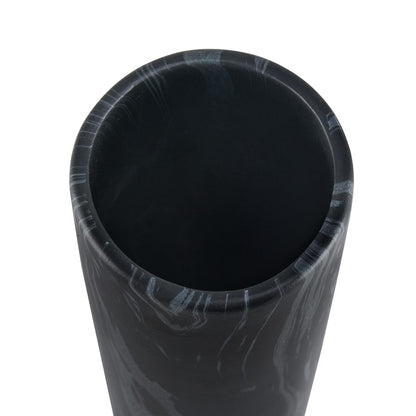 Atlas Lighting Clark 15in Matte Black Earthenware Vase | Modern Contemporary Decor | Living Room & Entryway Display | 3 x 3 x 15 in | Model AC11182-02