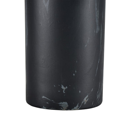 Atlas Lighting Clark 15in Matte Black Earthenware Vase | Modern Contemporary Decor | Living Room & Entryway Display | 3 x 3 x 15 in | Model AC11182-02