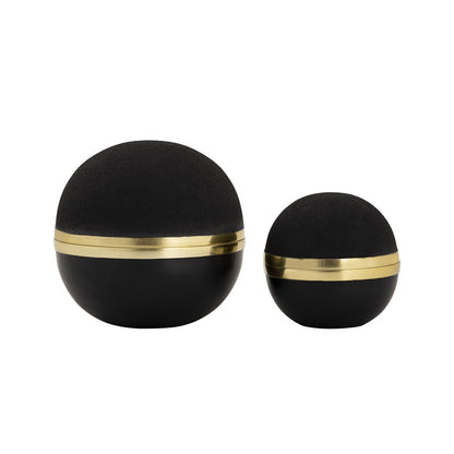 Atlas Lighting Clemmons Set of 2 Black & Brass Metal Decorative Boxes | Modern Contemporary Storage | Living Room & Office | Model AC11183-01S