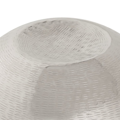 Atlas Lighting Cobia Small Vase | Transitional Satin Nickel Metal | Coffee Table & Console Decor | 8 x 8 x 7 in | Model AC11186-01