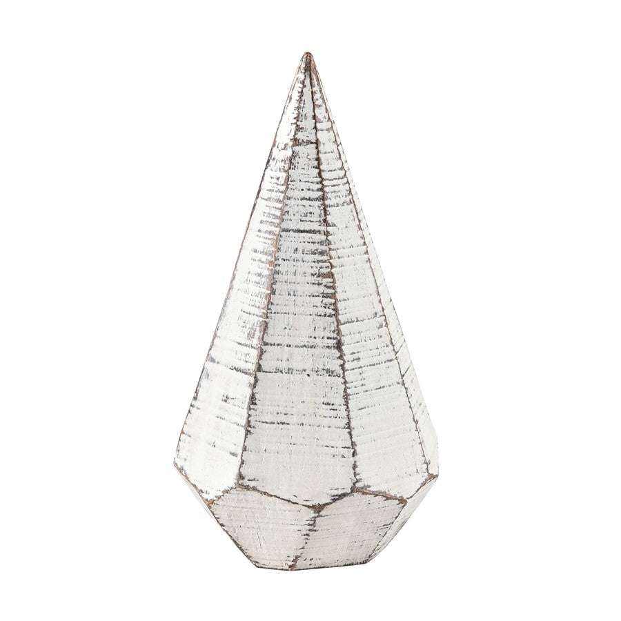 Atlas Lighting Copas Decorative Objects Set of 3 | Modern Whitewash Composite | Shelf & Mantel Decor | 3.75 x 3.75 x 7.5 in | Model AC11201-01S