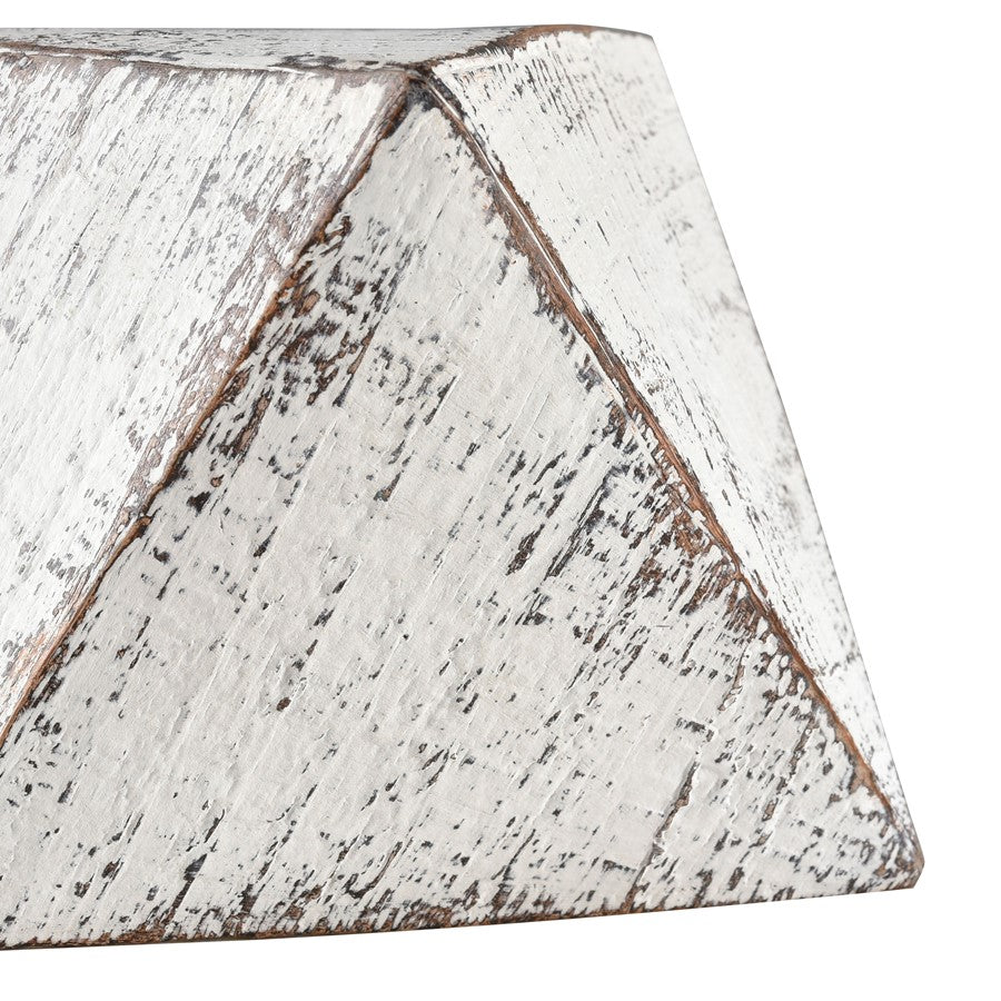 Atlas Lighting Copas Decorative Objects Set of 3 | Modern Whitewash Composite | Shelf & Mantel Decor | 3.75 x 3.75 x 7.5 in | Model AC11201-01S