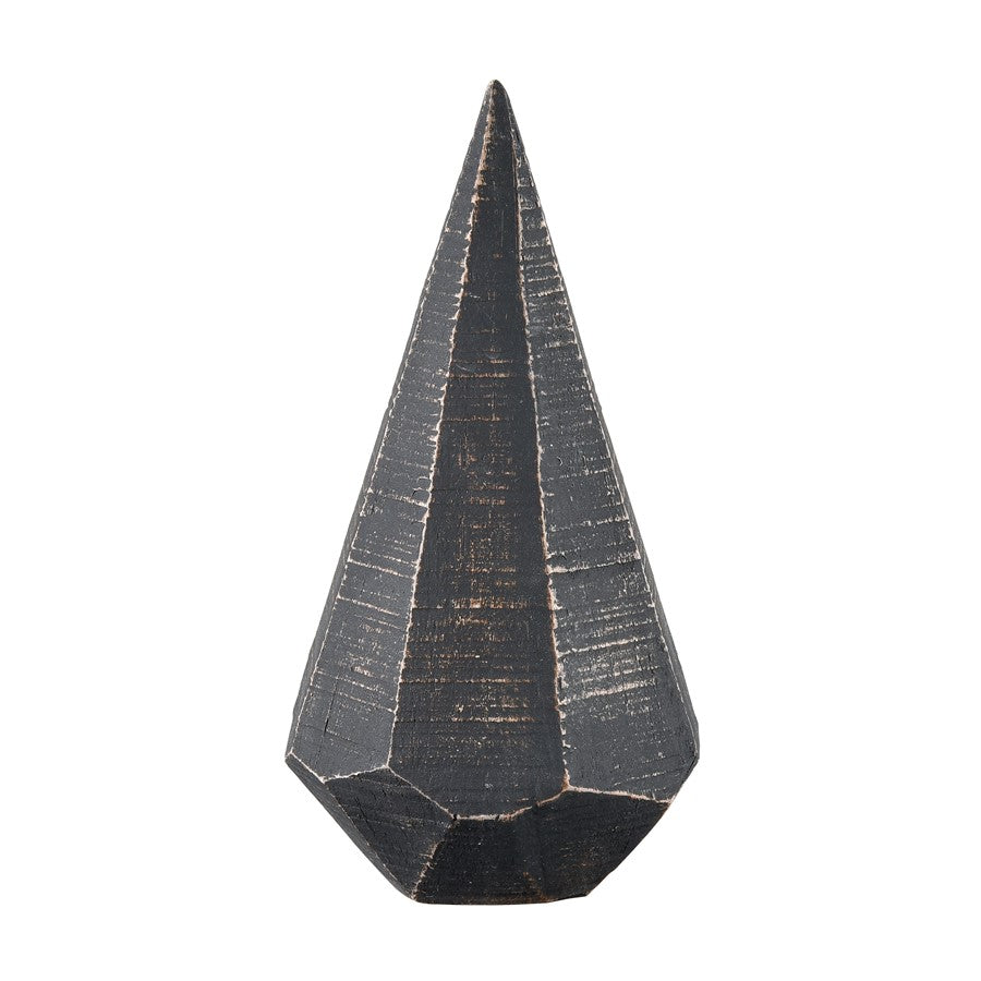 Atlas Lighting Copas Decorative Objects Set of 3 | Modern Blackwash Composite | Shelf & Mantel Decor | 3.75 x 3.75 x 7.5 in | Model AC11201-02S