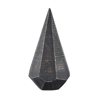 Atlas Lighting Copas Decorative Objects Set of 3 | Modern Blackwash Composite | Shelf & Mantel Decor | 3.75 x 3.75 x 7.5 in | Model AC11201-02S