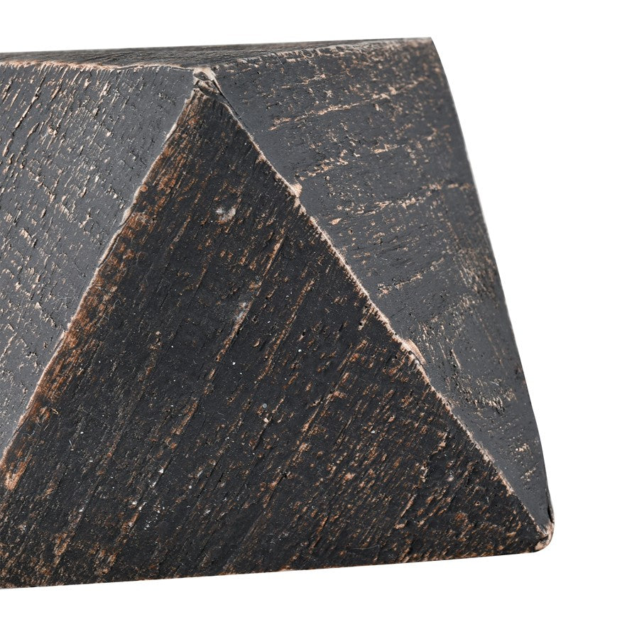 Atlas Lighting Copas Decorative Objects Set of 3 | Modern Blackwash Composite | Shelf & Mantel Decor | 3.75 x 3.75 x 7.5 in | Model AC11201-02S