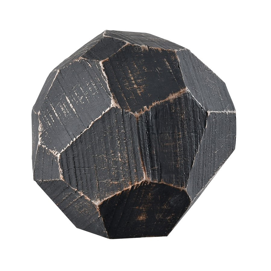 Atlas Lighting Copas Decorative Objects Set of 3 | Modern Blackwash Composite | Shelf & Mantel Decor | 3.75 x 3.75 x 7.5 in | Model AC11201-02S