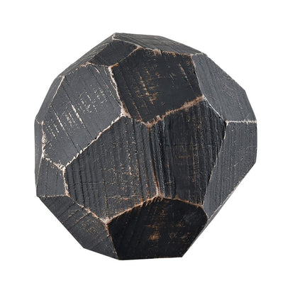 Atlas Lighting Copas Decorative Objects Set of 3 | Modern Blackwash Composite | Shelf & Mantel Decor | 3.75 x 3.75 x 7.5 in | Model AC11201-02S