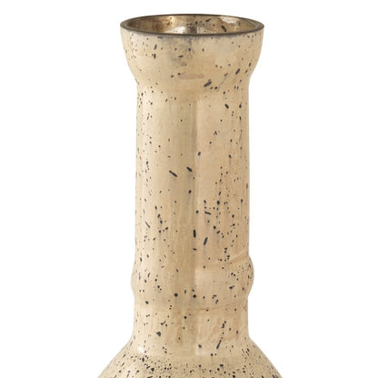Atlas Lighting Cora 15in Champagne Gold Glass Vase | Transitional Floral Filigree Decor | Living Room & Entryway Accent | Model AC11202-01
