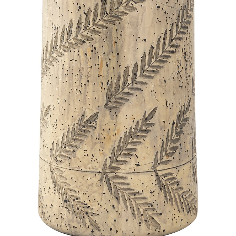 Atlas Lighting Cora 15in Champagne Gold Glass Vase | Transitional Floral Filigree Decor | Living Room & Entryway Accent | Model AC11202-01