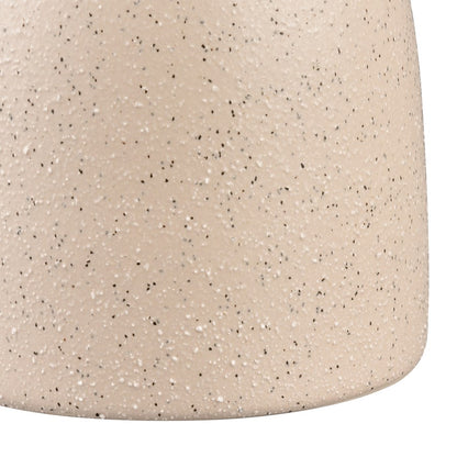 Atlas Lighting Corre Small Candleholder | Cream Earthenware Modern Pedestal | Dining Table & Shelf Accent | Model AC11209-01