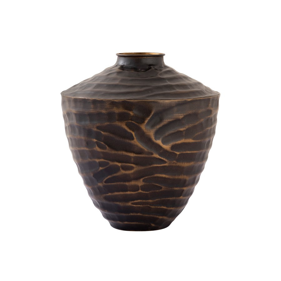 Atlas Lighting Council Small Vase | Bronze Cast Aluminum Transitional Table Decor | Living Room & Entryway | 10 x 10 x 11.5 in | Model AC11212-01