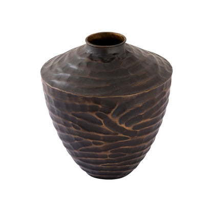 Atlas Lighting Council Small Vase | Bronze Cast Aluminum Transitional Table Decor | Living Room & Entryway | 10 x 10 x 11.5 in | Model AC11212-01