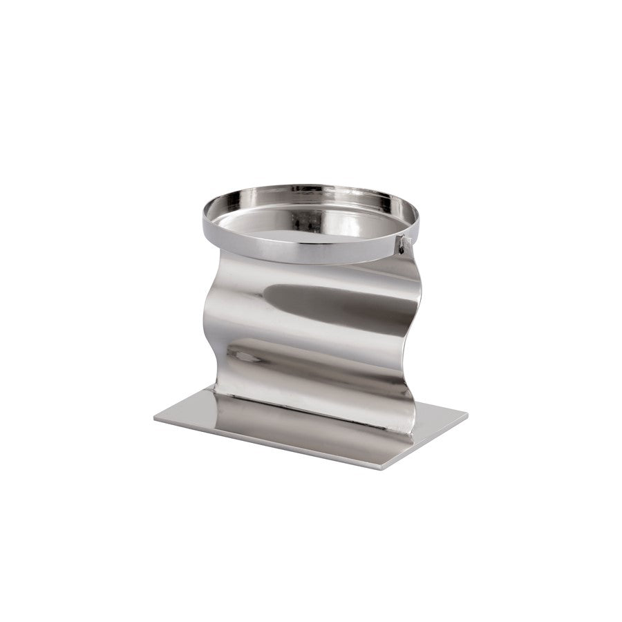 Atlas Lighting Curve Candleholder Set of 3 | Modern Polished Nickel Metal | Dining Table & Mantel Decor | 4.5 x 3.5 x 9.5 in | Model AC11219-01S