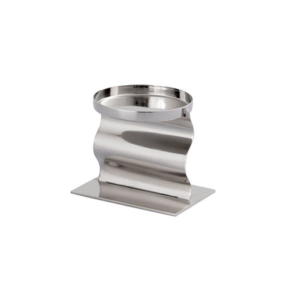 Atlas Lighting Curve Candleholder Set of 3 | Modern Polished Nickel Metal | Dining Table & Mantel Decor | 4.5 x 3.5 x 9.5 in | Model AC11219-01S