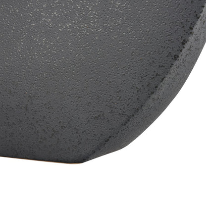 Atlas Lighting Damen Vase | Speckled Black Earthenware Ceramic | Tabletop, Console & Shelf Decor | 14 x 3 x 17 in | Model AC11225-01