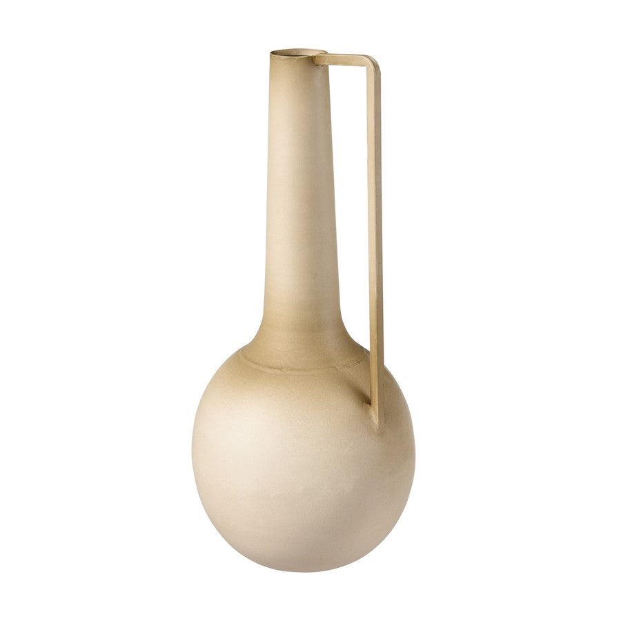 Atlas Lighting Delia Bottle I | Burnt Ivory Metal Vase | Living Room & Entryway Decor | 5.5 x 5.5 x 12.5 in | Model AC11235-01