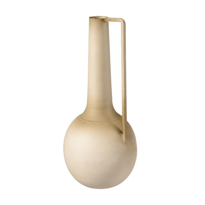 Atlas Lighting Delia Bottle I | Burnt Ivory Metal Vase | Living Room & Entryway Decor | 5.5 x 5.5 x 12.5 in | Model AC11235-01