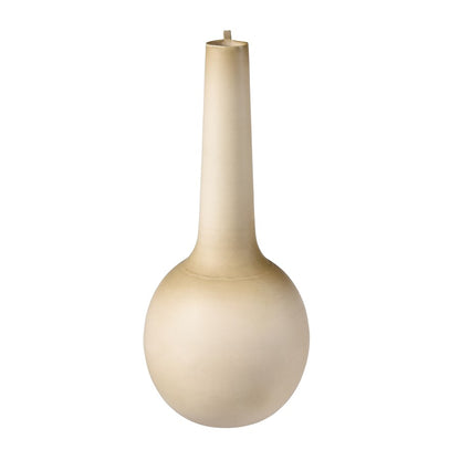 Atlas Lighting Delia Bottle I | Burnt Ivory Metal Vase | Living Room & Entryway Decor | 5.5 x 5.5 x 12.5 in | Model AC11235-01