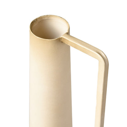 Atlas Lighting Delia Bottle I | Burnt Ivory Metal Vase | Living Room & Entryway Decor | 5.5 x 5.5 x 12.5 in | Model AC11235-01