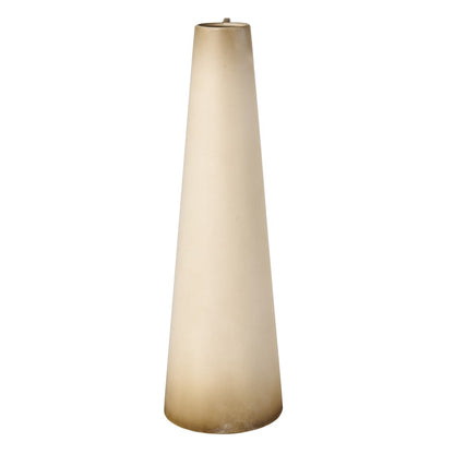 Atlas Lighting Delia Bottle III | Burnt Ivory Metal Vase | Living Room & Entryway Decor | 5 x 5 x 16 in | Model AC11236-01