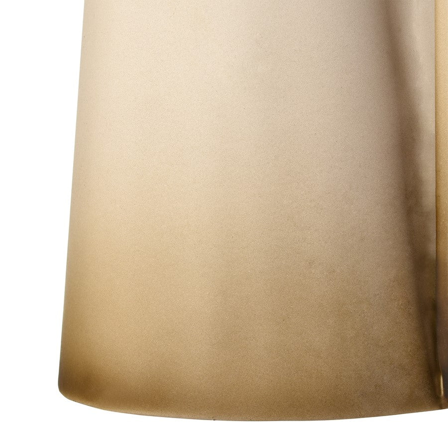 Atlas Lighting Delia Bottle III | Burnt Ivory Metal Vase | Living Room & Entryway Decor | 5 x 5 x 16 in | Model AC11236-01