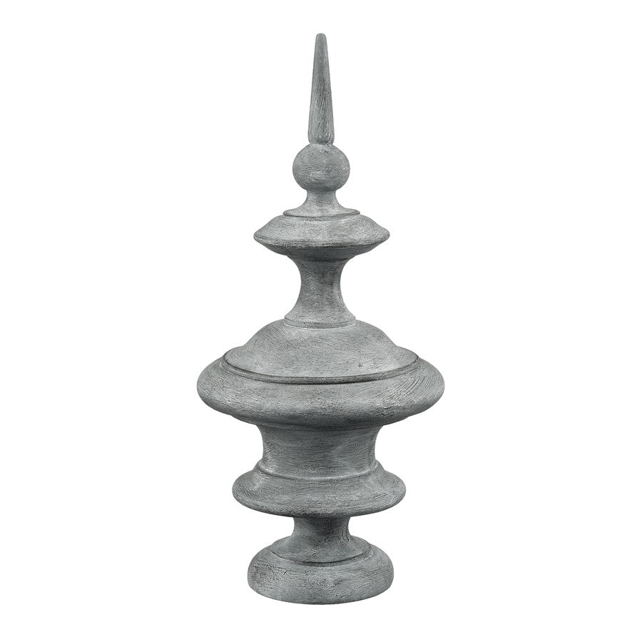 Atlas Lighting Della Large Object | Antique Gray Composite Sculpture | Living Room & Entryway Decor | 6.5 x 6.5 x 14.5 in | Model AC11237-01