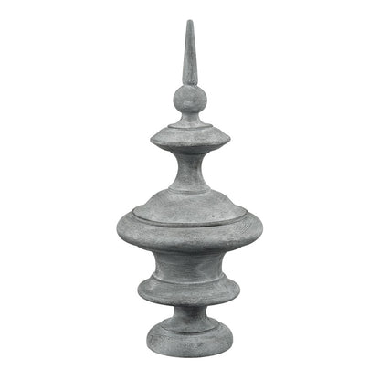 Atlas Lighting Della Large Object | Antique Gray Composite Sculpture | Living Room & Entryway Decor | 6.5 x 6.5 x 14.5 in | Model AC11237-01