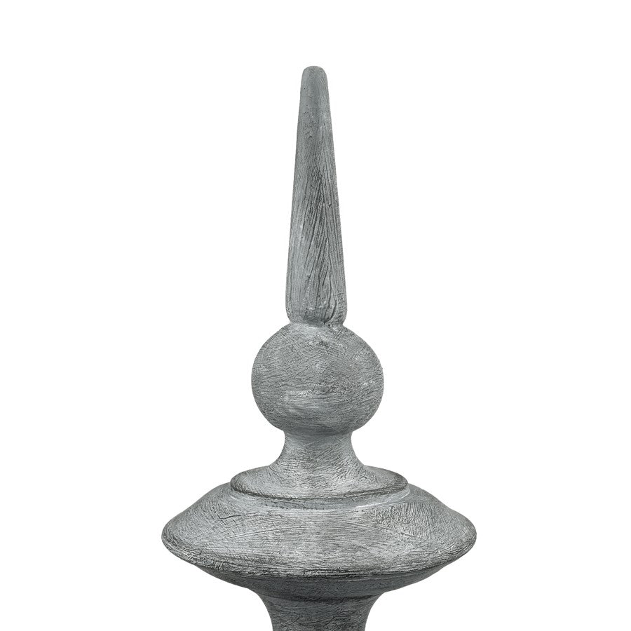 Atlas Lighting Della Large Object | Antique Gray Composite Sculpture | Living Room & Entryway Decor | 6.5 x 6.5 x 14.5 in | Model AC11237-01