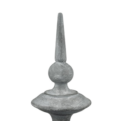 Atlas Lighting Della Large Object | Antique Gray Composite Sculpture | Living Room & Entryway Decor | 6.5 x 6.5 x 14.5 in | Model AC11237-01