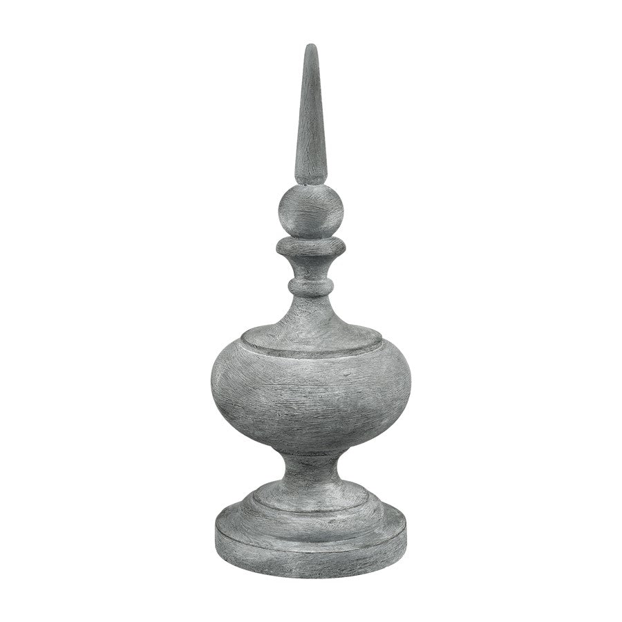 Atlas Lighting Della Small Object | Antique Gray Composite Sculpture | Living Room & Entryway Decor | 4.5 x 4.5 x 10.75 in | Model AC11238-01