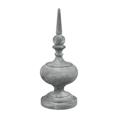 Atlas Lighting Della Small Object | Antique Gray Composite Sculpture | Living Room & Entryway Decor | 4.5 x 4.5 x 10.75 in | Model AC11238-01