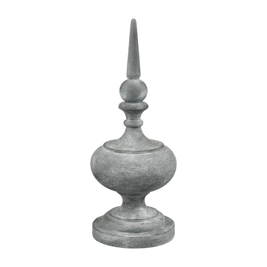 Atlas Lighting Della Small Object | Antique Gray Composite Sculpture | Living Room & Entryway Decor | 4.5 x 4.5 x 10.75 in | Model AC11238-01