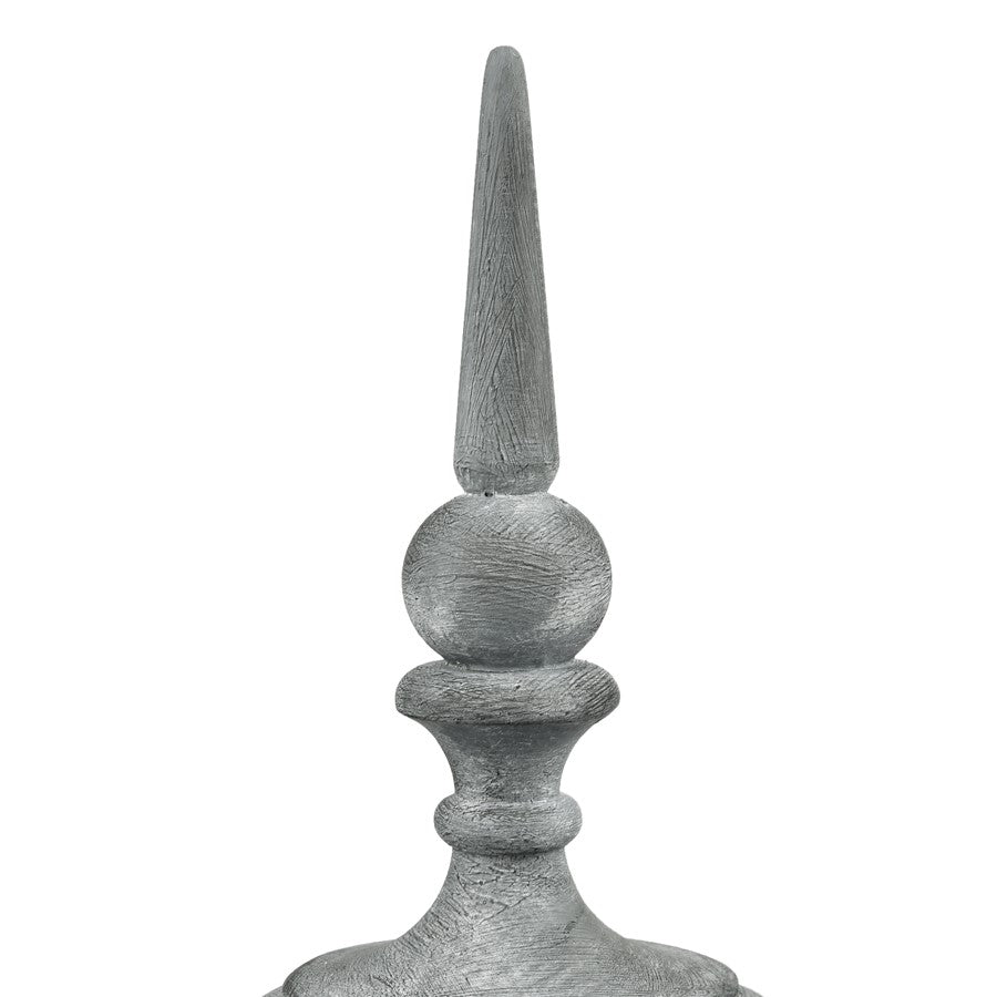 Atlas Lighting Della Small Object | Antique Gray Composite Sculpture | Living Room & Entryway Decor | 4.5 x 4.5 x 10.75 in | Model AC11238-01