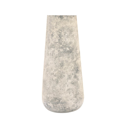 Atlas Lighting Delmont Vase | Whitewash Textured Iron | Tabletop & Shelf Decor | 6 x 6 x 13.25 in | Model AC11241-01