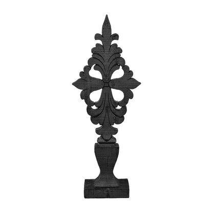 Atlas Lighting Dido 16in Large Decorative Object | Black Composite | Tabletop Vignette & Shelf Decor | 6 x 2.75 x 16 in | Model AC11246-01