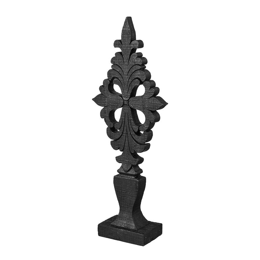 Atlas Lighting Dido 16in Large Decorative Object | Black Composite | Tabletop Vignette & Shelf Decor | 6 x 2.75 x 16 in | Model AC11246-01