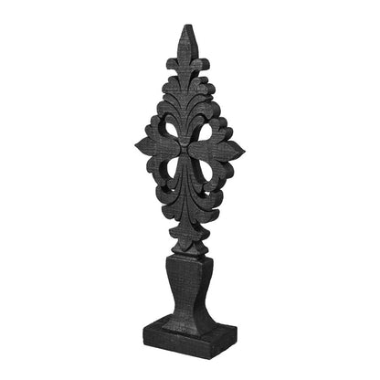 Atlas Lighting Dido 16in Large Decorative Object | Black Composite | Tabletop Vignette & Shelf Decor | 6 x 2.75 x 16 in | Model AC11246-01