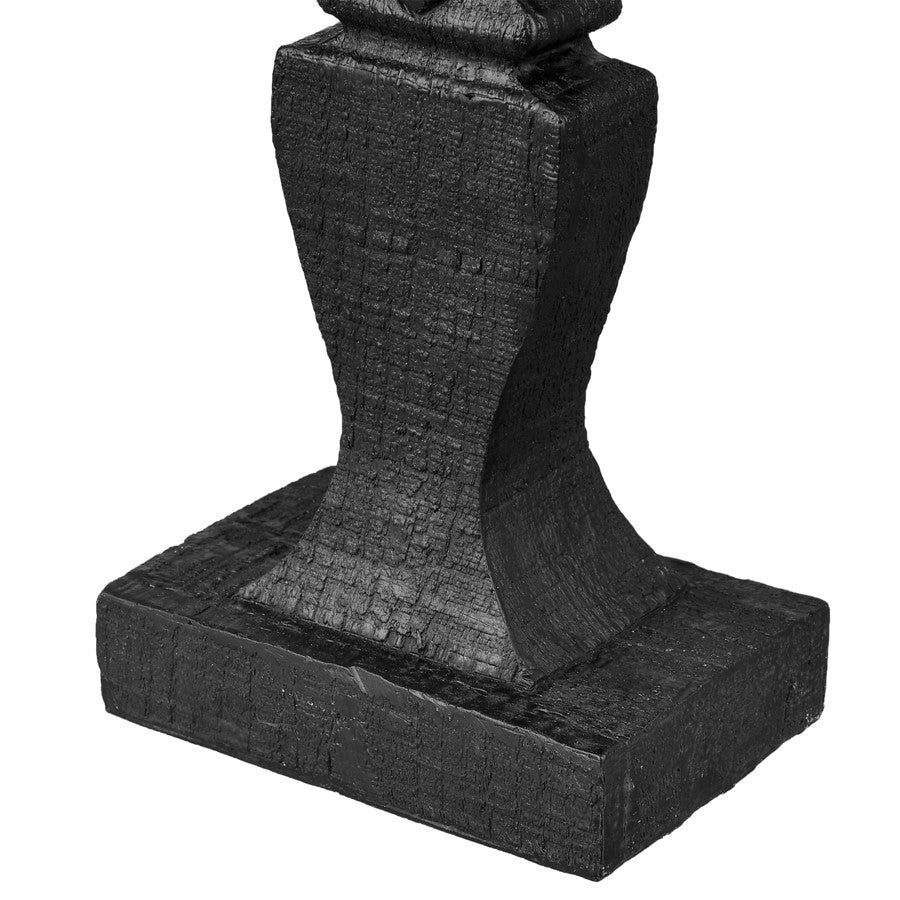 Atlas Lighting Dido 16in Large Decorative Object | Black Composite | Tabletop Vignette & Shelf Decor | 6 x 2.75 x 16 in | Model AC11246-01