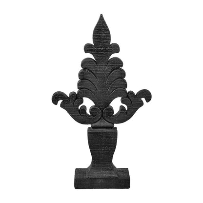 Atlas Lighting Dido 12in Small Decorative Object | Black Composite | Tabletop Vignette & Shelf Decor | 6.75 x 2 x 12 in | Model AC11247-01