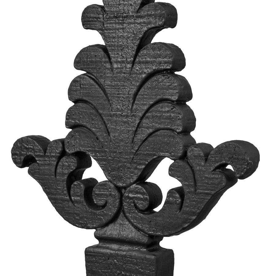 Atlas Lighting Dido 12in Small Decorative Object | Black Composite | Tabletop Vignette & Shelf Decor | 6.75 x 2 x 12 in | Model AC11247-01