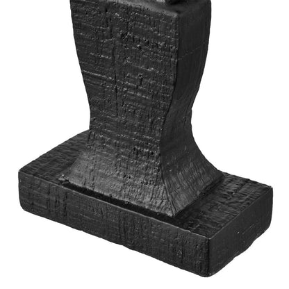 Atlas Lighting Dido 12in Small Decorative Object | Black Composite | Tabletop Vignette & Shelf Decor | 6.75 x 2 x 12 in | Model AC11247-01