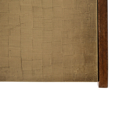 Atlas Lighting Dorsey Small Box | Aged Brass & Walnut Wood Decorative Storage | Living Room & Office Accent | 8 x 9 x 4.5 in | Model AC11255-01